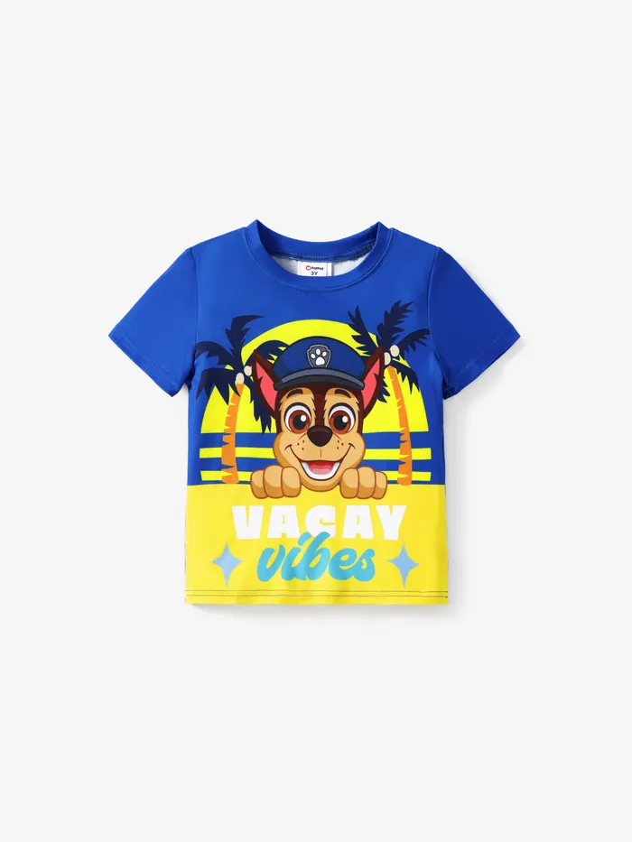Pat' Patrouille Enfant Garçons/Filles 1pc T-shirt imprimé de personnage de style hawaïen d’été