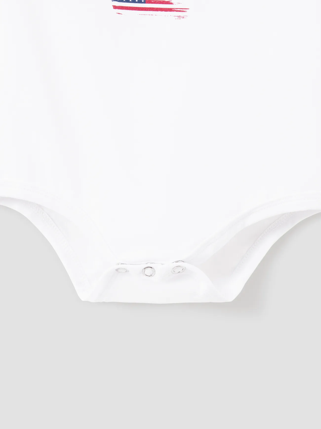 Baby - White Cotton T-shirts for Matching Family with USA & Flag Pattern - White - image 14