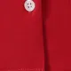 Kleinkind / Kind Junge / Mädchen 2-teiliges einfarbiges Reverspyjama-Set rot