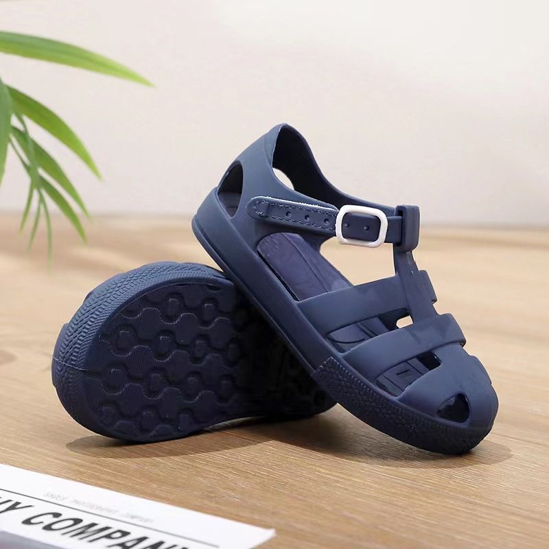 

Toddler/Kid Girl/Boy Casual Style Solid Color Soft Sole Plastic/Metal Sandals