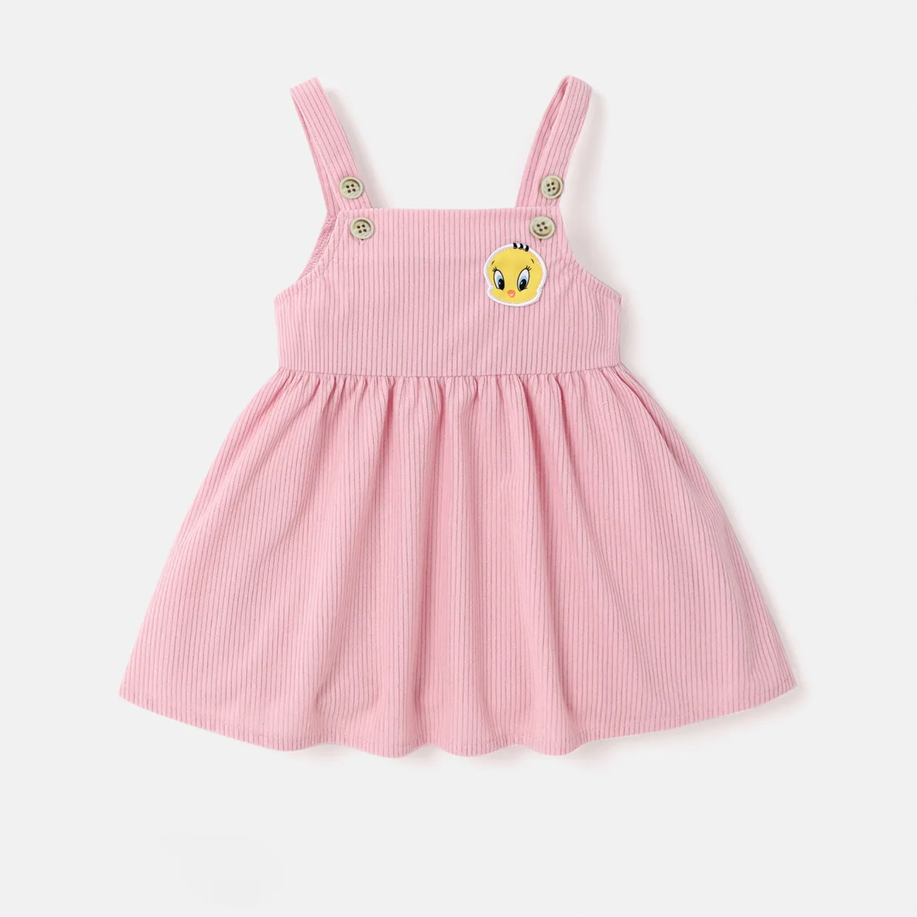 Looney Tunes 嬰兒 喇叭袖 甜美 長袖 套裝裙 粉色 big image 1