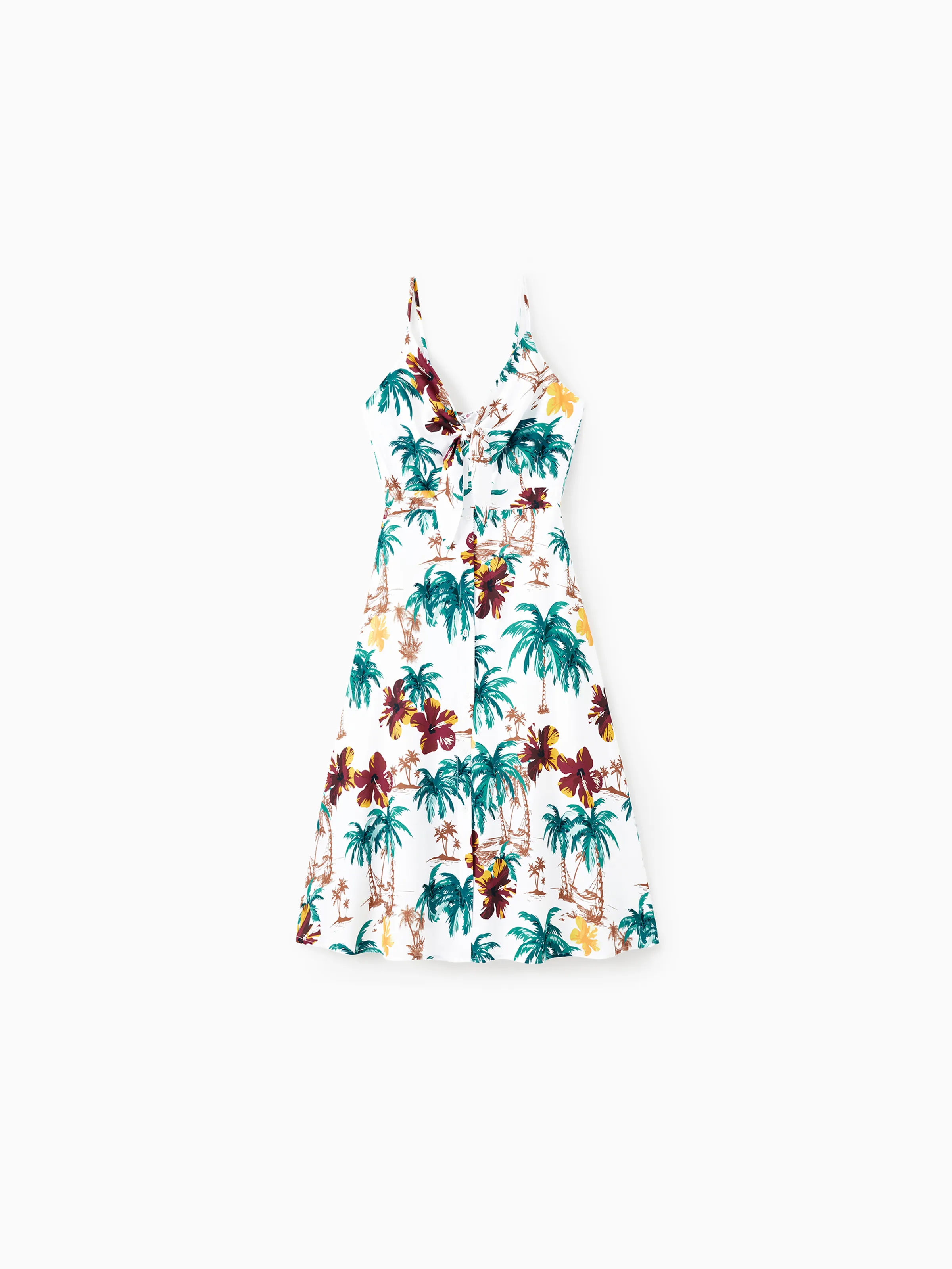 

Mommy and Me Tropical Floral Tie Front Strap Dresses/Sets