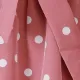 Kid Girl Polka dots Button Design Flutter-sleeve Belted Dress Redbeanpaste