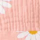 100% Cotton 2pcs Daisy Print Crepe Fabric Baby Romper Set Pink