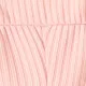 Toddler Girl Letter Print Drawstring Ruched Side Ribbed Cami Romper Pink