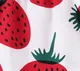Baby Girl Girl Strawberry Print Flutter-sleeve Dress White