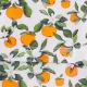Juego de pijamas ajustados de frutas y verduras infantiles de 3 piezas para niñas pequeñas naranja