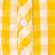 Baby Boy 2pcs Grid Print Jumpsuit with Hat Yellow