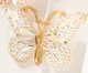 5-pack Toddler/kids Girl Fresh and Sweet 3D Butterfly Hair Clips White