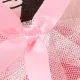 Conjunto de ropa interior para niña con patrón de animales en 3D - Estilo dulce, grosor medio Rosa claro