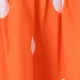 Toddler Girl Polka dots/ Floral Print Dress Orange