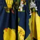 Kleinkinder Mädchen Faltenbesatz Süß Sonnenblume Kleider königsblau
