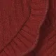Neonato Ragazza Bordo volant Dolce Manica lunga Cappotto/Giacca rosso scuro