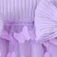 Bebé Hipertáctil Dulce Manga larga Vestido Púrpura