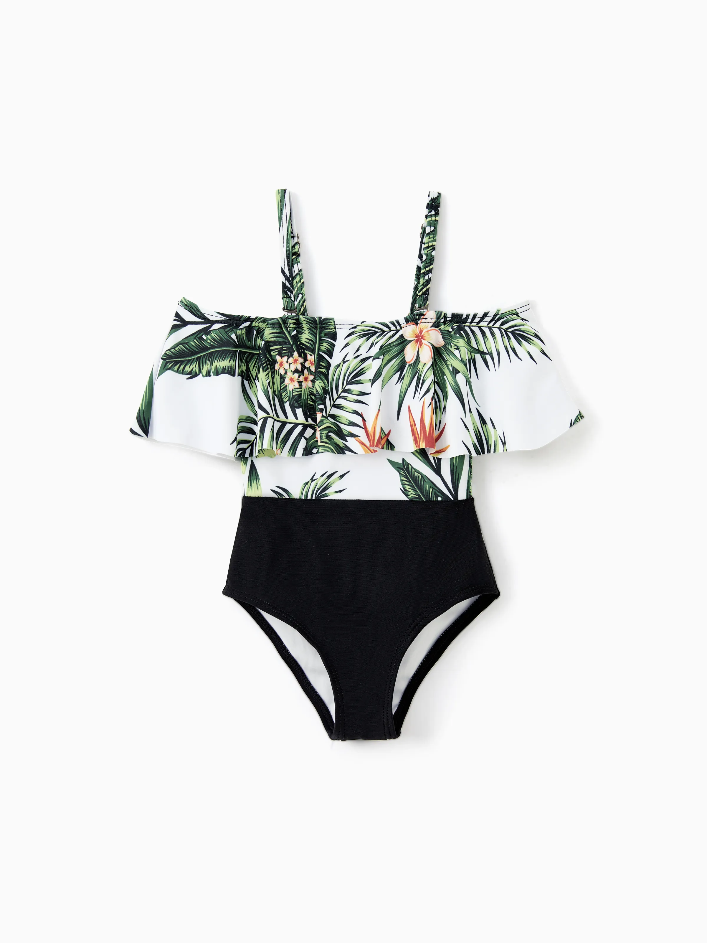 

One Piece Plant Printed Family Matching Swimsuit