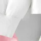L.O.L. SURPRISE! 2pcs Kid Girl Letter Print Sweatshirt and Plaid/Pink Bow Design Smocked Skirt Set White