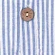 100% Cotton Stripe Print Sleeveless Baby Jumpsuit Blue