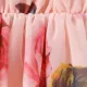 Toddler Girl Sweet Floral Print Off Shoulder Chiffon Slip Dress Pink
