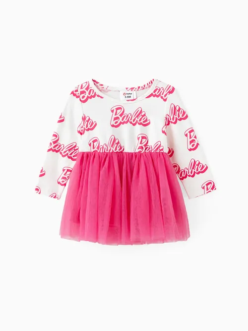 

Barbie Baby Girl Cotton Letter Print Sesh Tutu Skirt