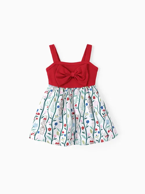 

Disney Winnie the Pooh 1pc Baby/Toddler Girl Bowknot Design Plaid/Floral pattern Dress