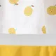 2 قطعة فاكهة طفل الفتيات الطباعة القوس أعلى والسراويل مجموعة الأصفر