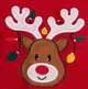 Christmas Deer Embroidered Long-sleeve Family Matching Sweatshirts Red-2