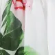 Bébé Épaules dénudées Rose Doux Manches courtes Robe Blanc