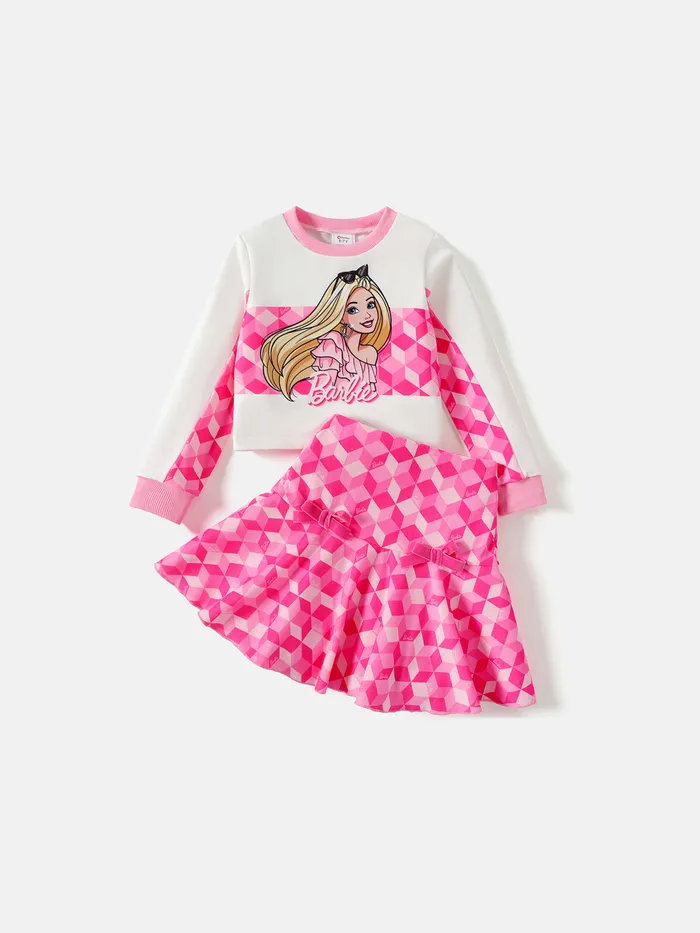 Barbie 2 unidades Criança Fato saia e casaco Menina Hipertátil/3D Personagens