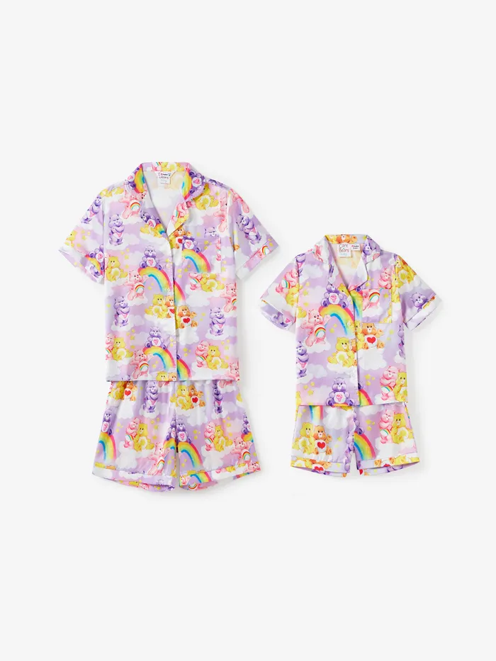 Care Bear Mommy and Me Personagem All-over Rainbow Gradient Print Casual Set