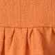 Baby Rüschenrand Zerbrochene Blume Süß Ärmellos Kleider orange