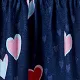 abito sottoveste con design a fiocco colorato con stampa a cuore naia™ per bambina/bambina Blu Reale
