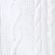2 قطعة طفل رضيع / فتاة الأبيض الحياكة المقلدة تقسم فو الفراء مقنعين رومبير طويل الأكمام والسراويل مجموعة أوف وايت