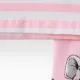 2pcs Baby Girl 95% Cotton Long-sleeve Cartoon Elephant Print Grey Striped Top and Trousers Set Pink