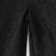 Gerade geschnittene Hose aus festem Cord für Jungen schwarz