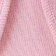 Toddler Girl Solid Color Bowknot Design Ribbed Cardigan Jacket Pink