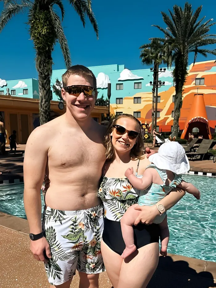 One Piece Plant Printed Family Matching Swimsuit