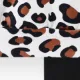2 pièces Enfant en bas âge Fille Manches à volants Doux Motif léopard ensembles de t-shirts Noir