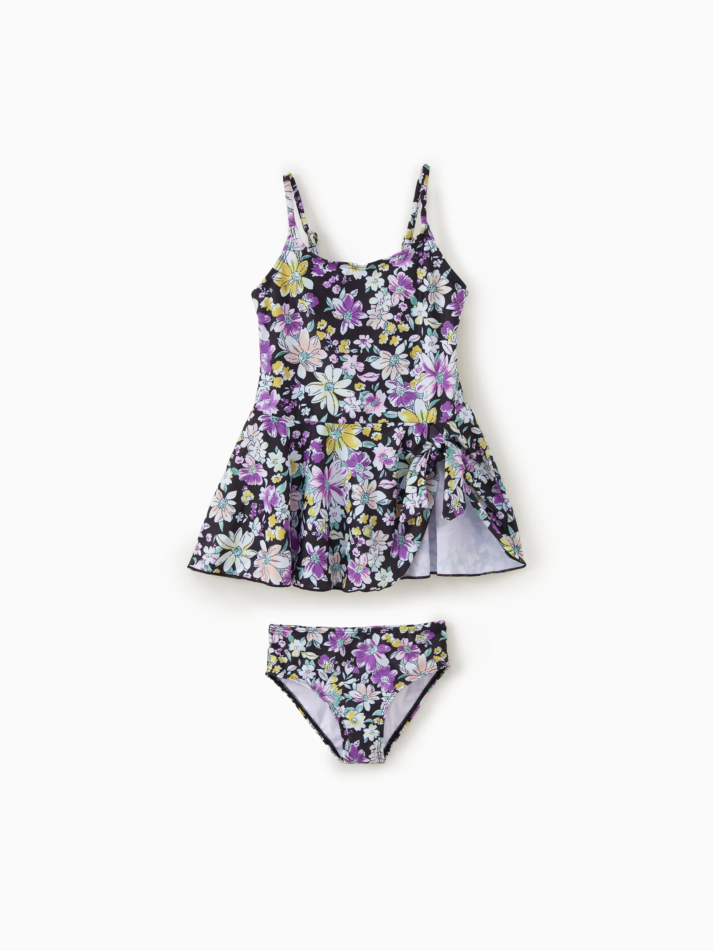 

Family Matching Swimsuit Ditsy Floral Drawstring Swim Trunks or Bow Side Strap Tankini