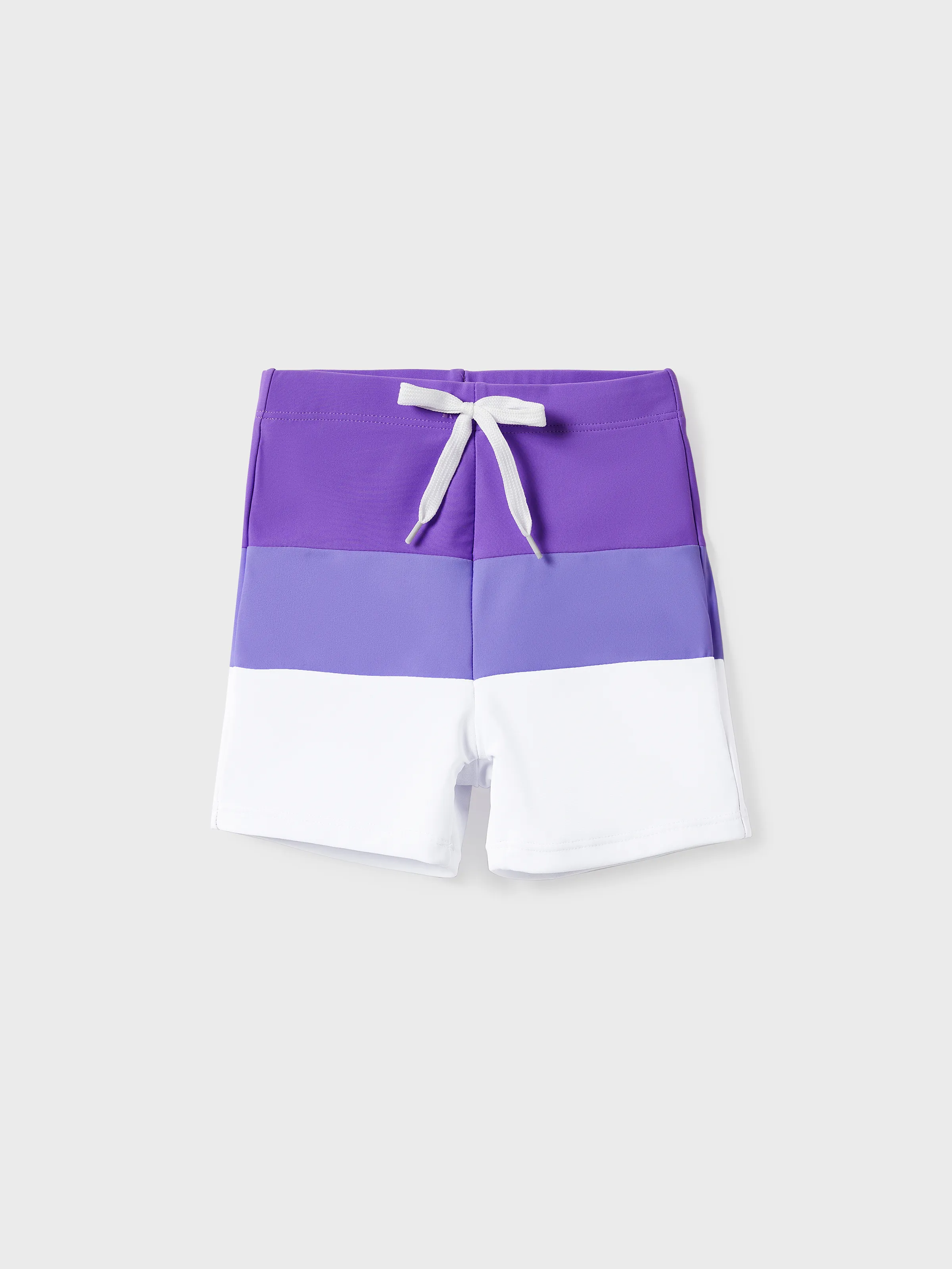 

Family Matching Color-block Swim Trunks or One-shoulder Side Knot One-Piece Swimsuit (Quick-Dry)