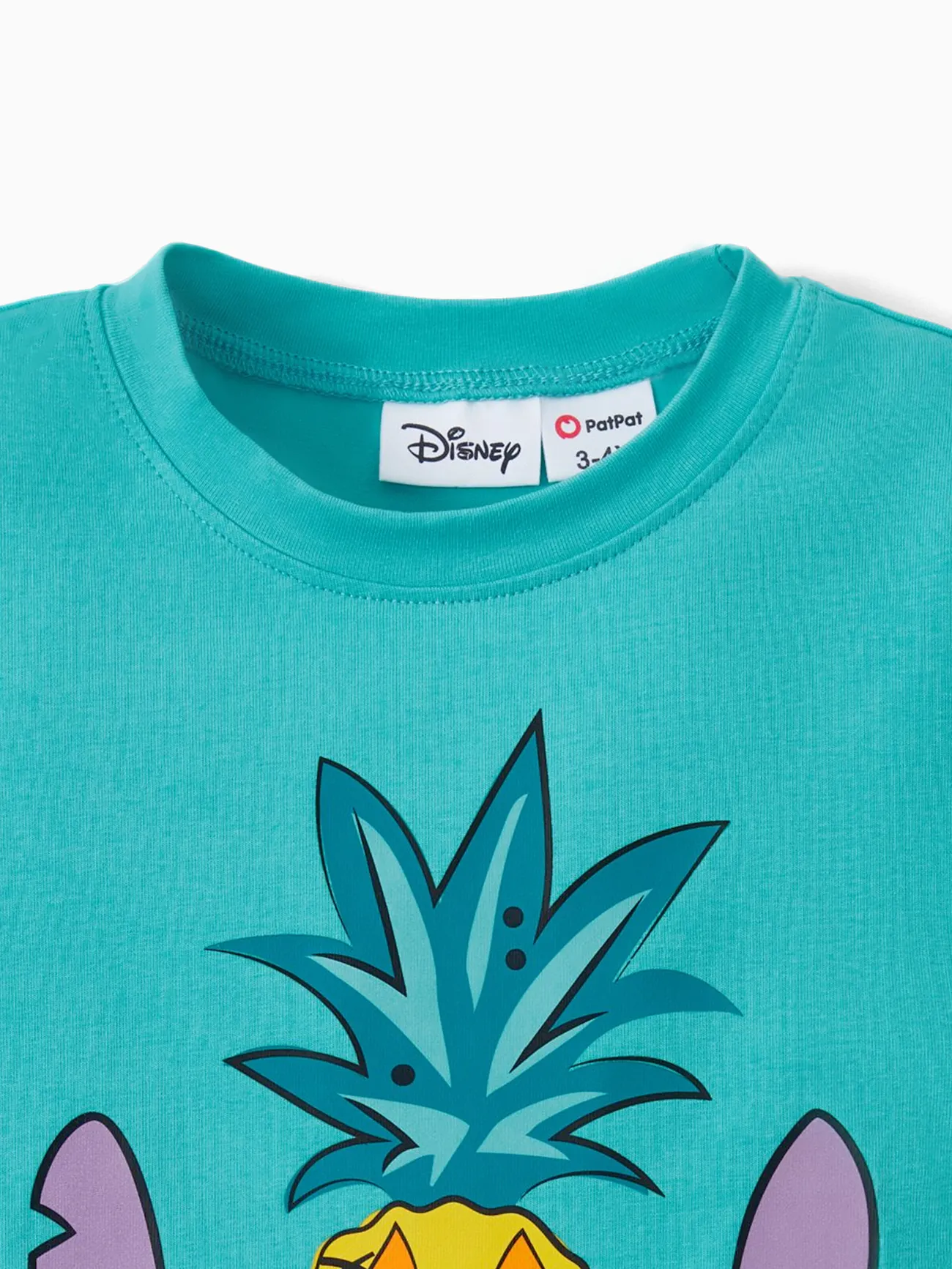 Boy - Disney Stitch Tee Shirts(Cotton)/ Dresses for Family - Tropical Flower and Plant Hawaii Style - Green - image 19
