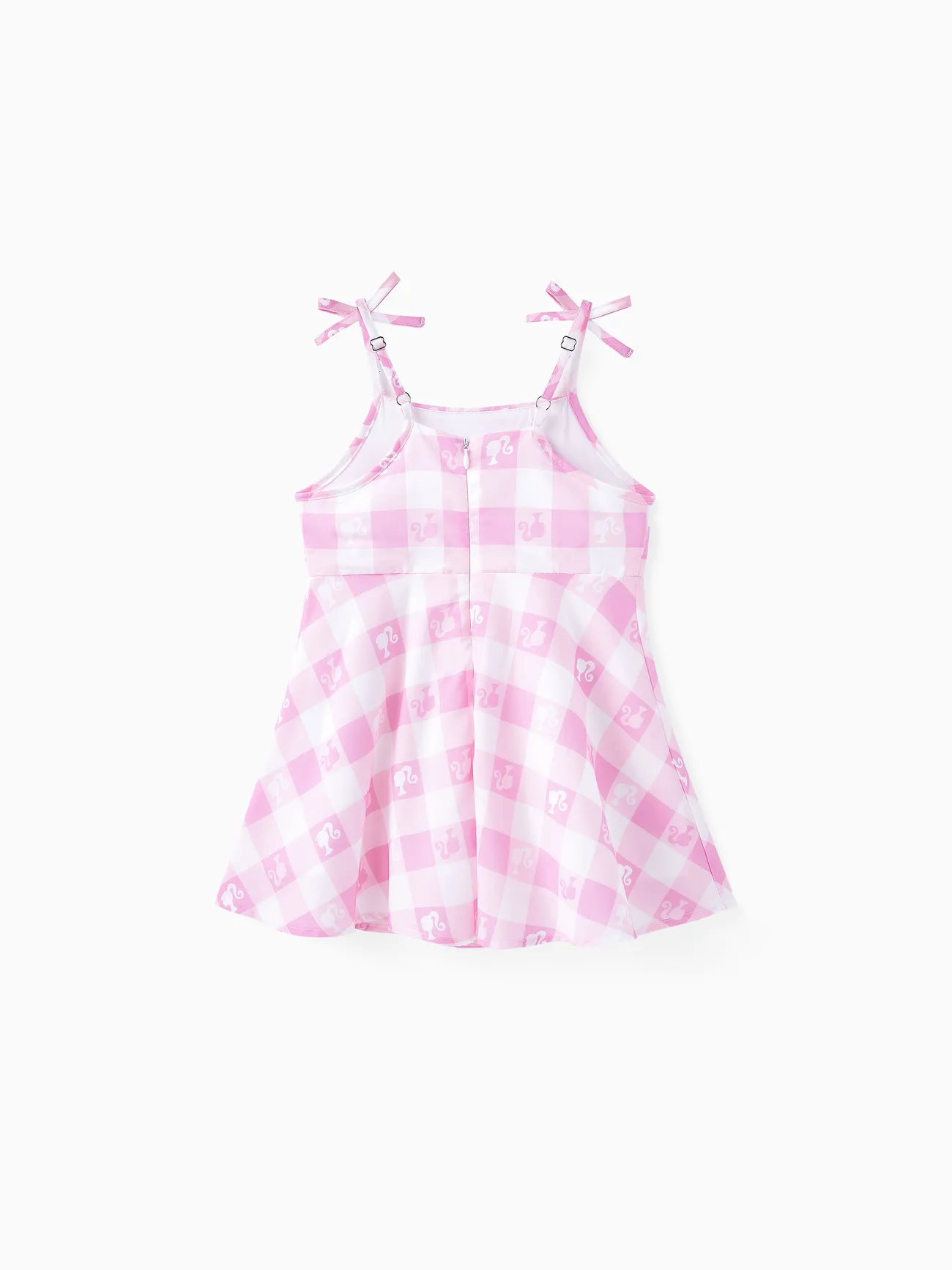 Niña - Barbie Mommy and Me Vestido Rosa A Cuadros Con Estampado De Logo
- Rosado - image 8