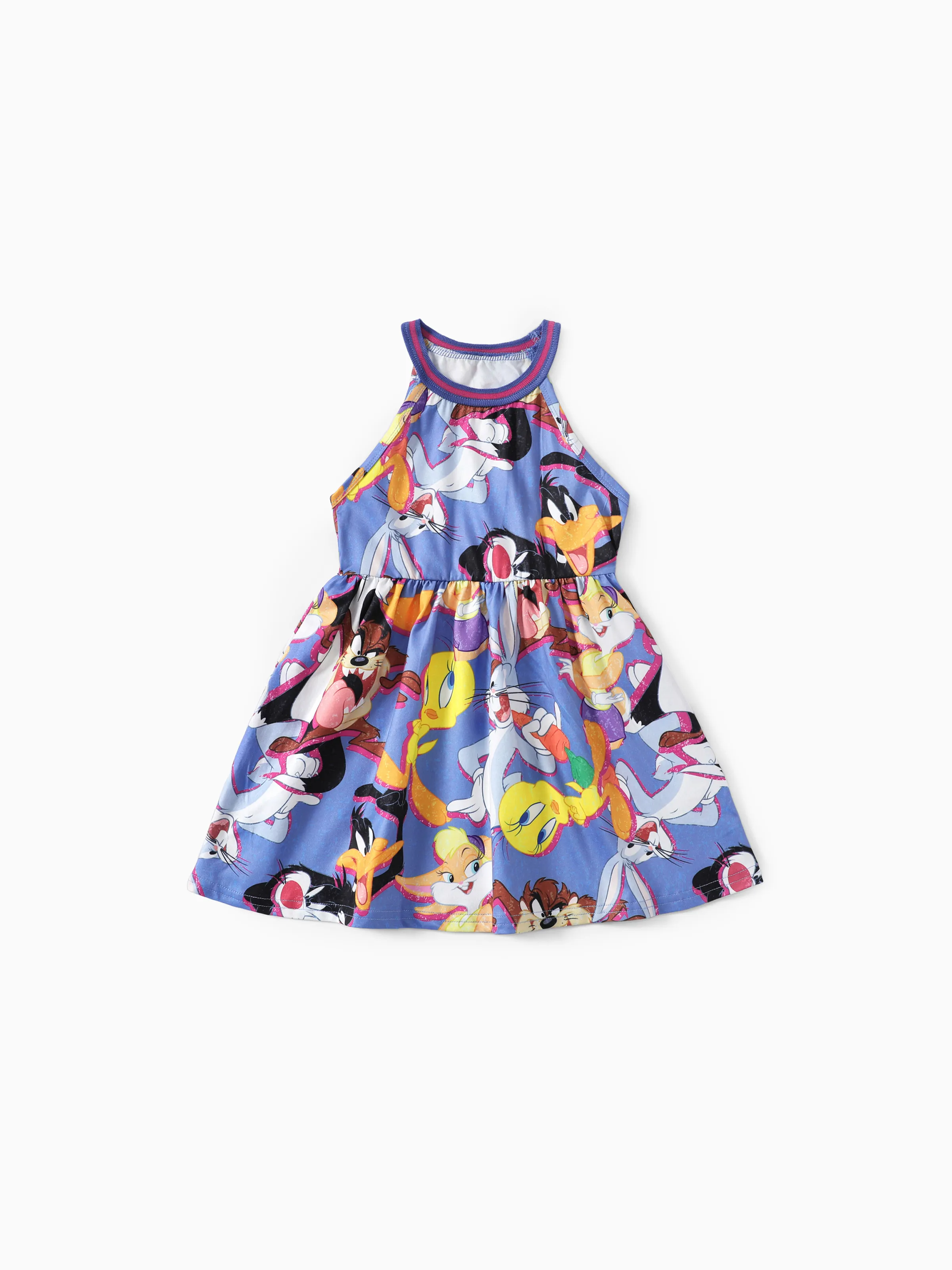 

Looney Tunes Toddler Girls/Boys Character Graffiti Style Allover Print Sleeveless Dress/Set