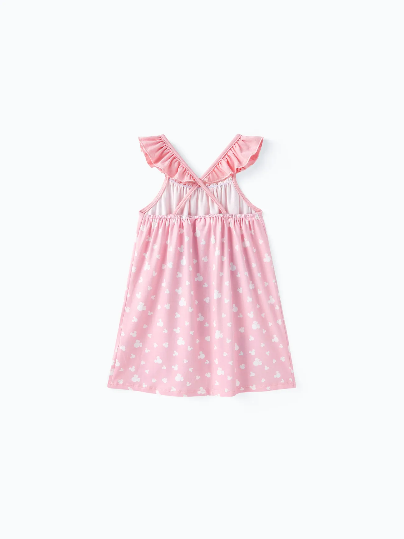 Girl - Disney Mickey and Friends Mommy and Me Pink Flutter-sleeve Allover Print Naia™ Dresses - Pink - image 3