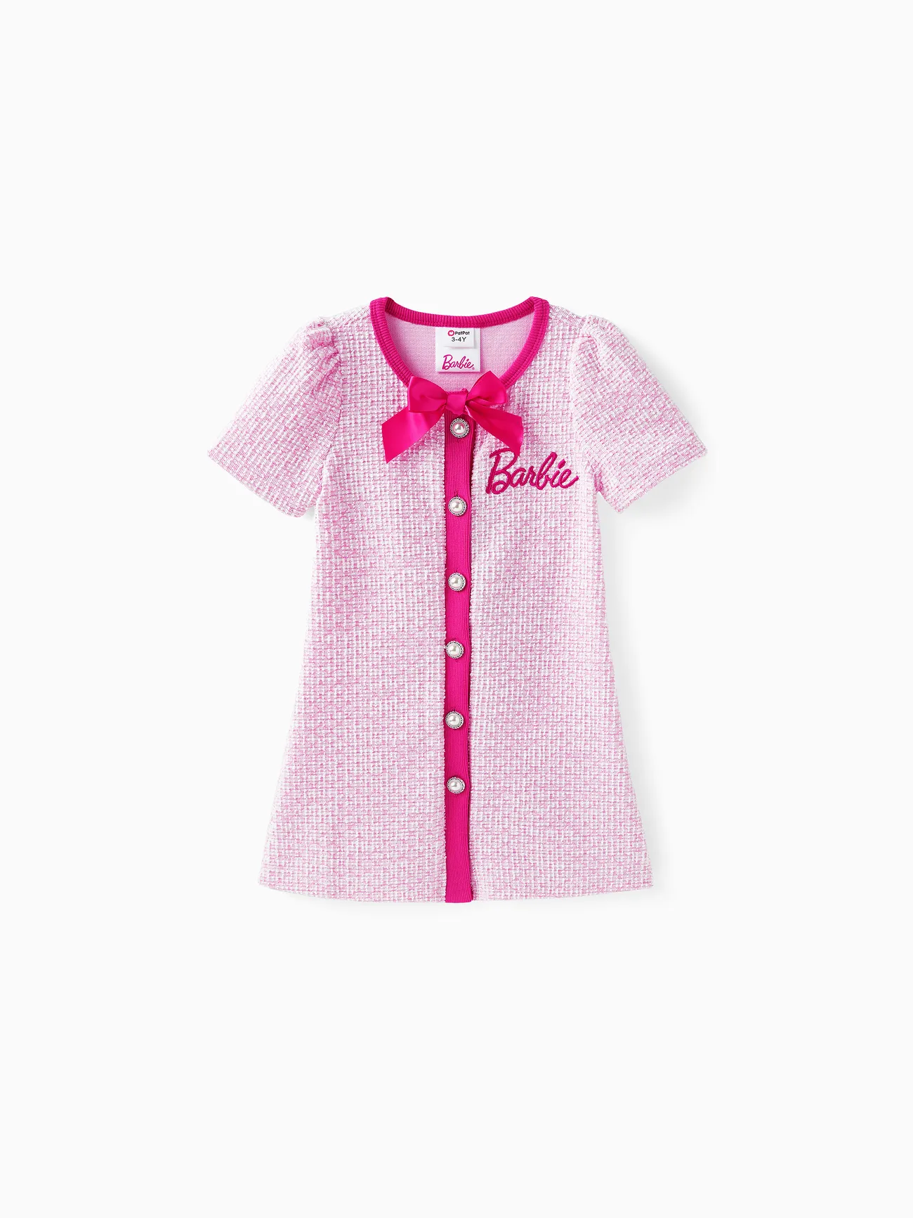Barbie Dress Mommy & Me Girls Tweed Bowknot Matching