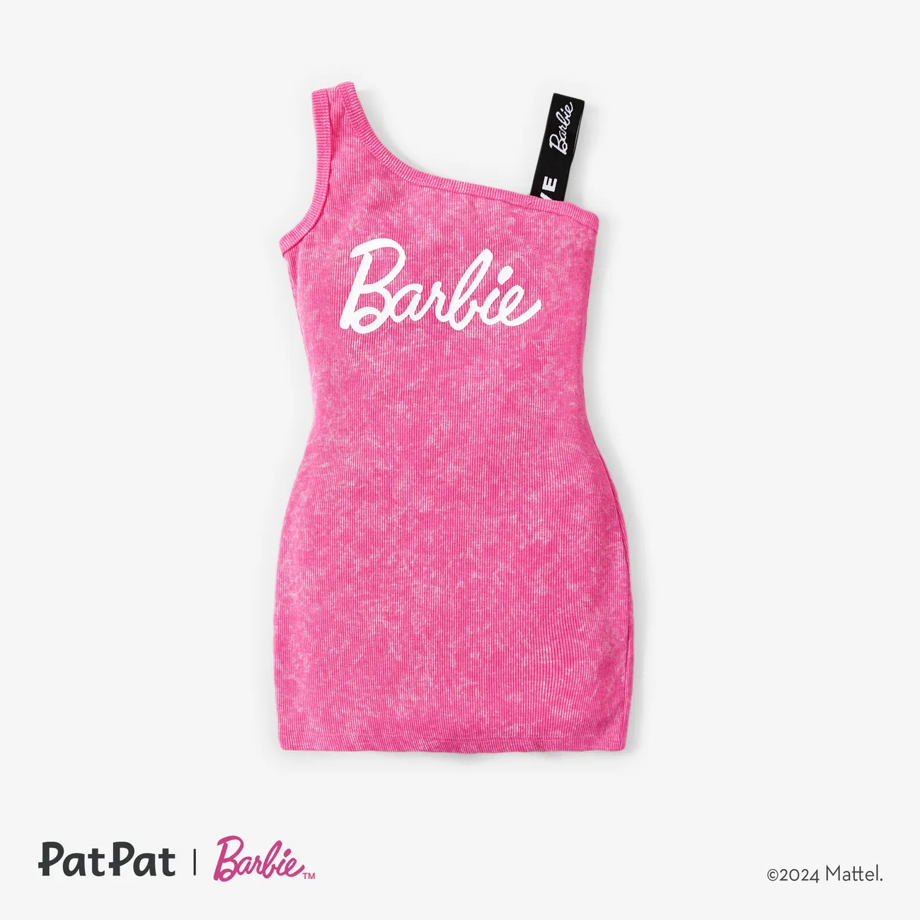Barbie Mommy & Me Girls Alphabet Vintage Off-Shoulder Matching Dress