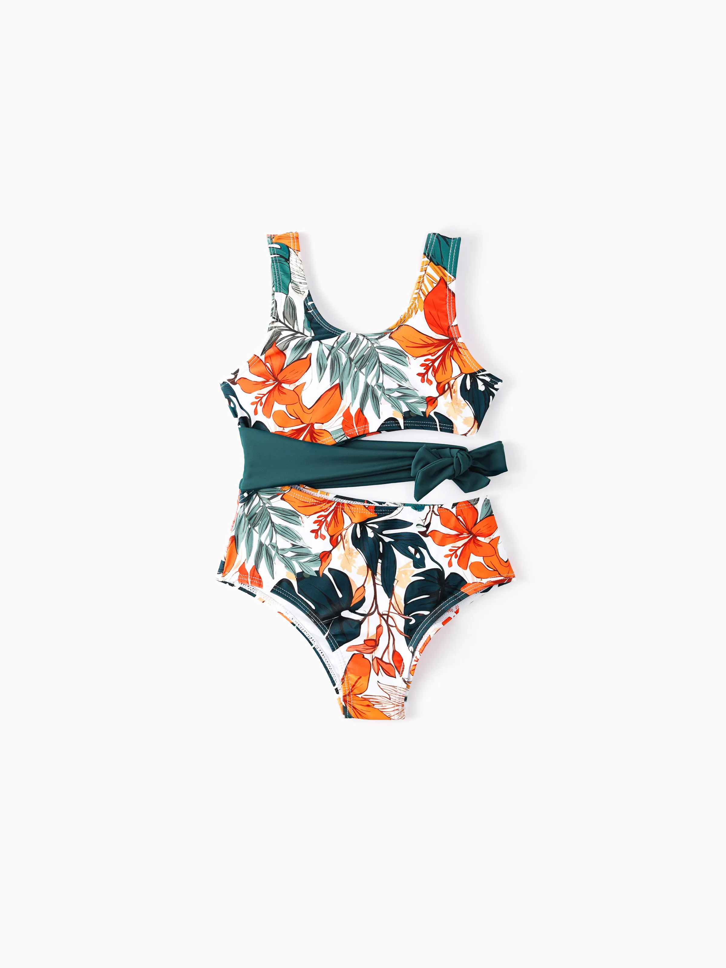 

Tropical Family Swimwear Set - 2 Pieces Unisex Casual Plants and Floral