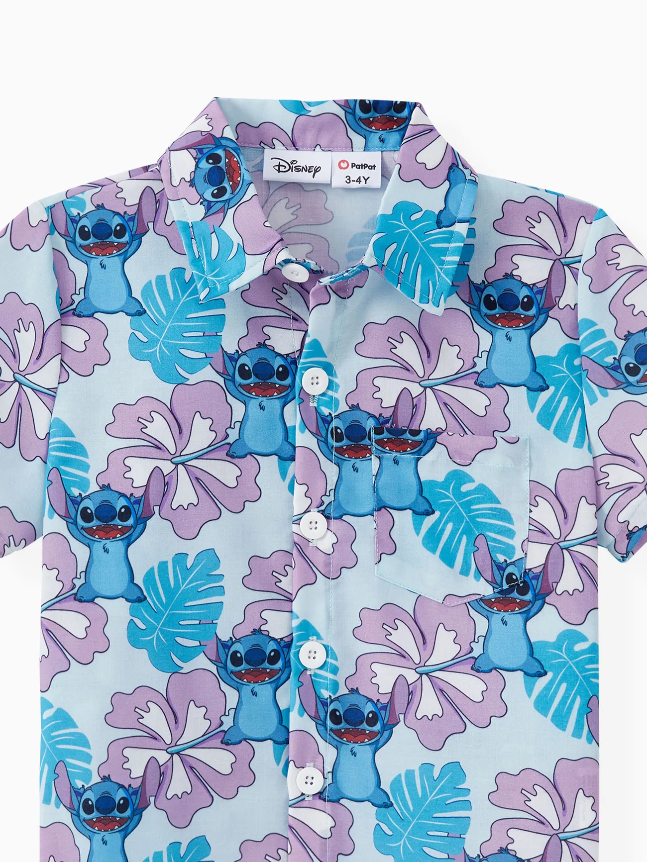 Boy - Disney Stitch Family Matching Naia™ Stitch and Hawaii Style Floral Print Sleeveless Dress/Onesie/Shirt - Multi-color - image 18