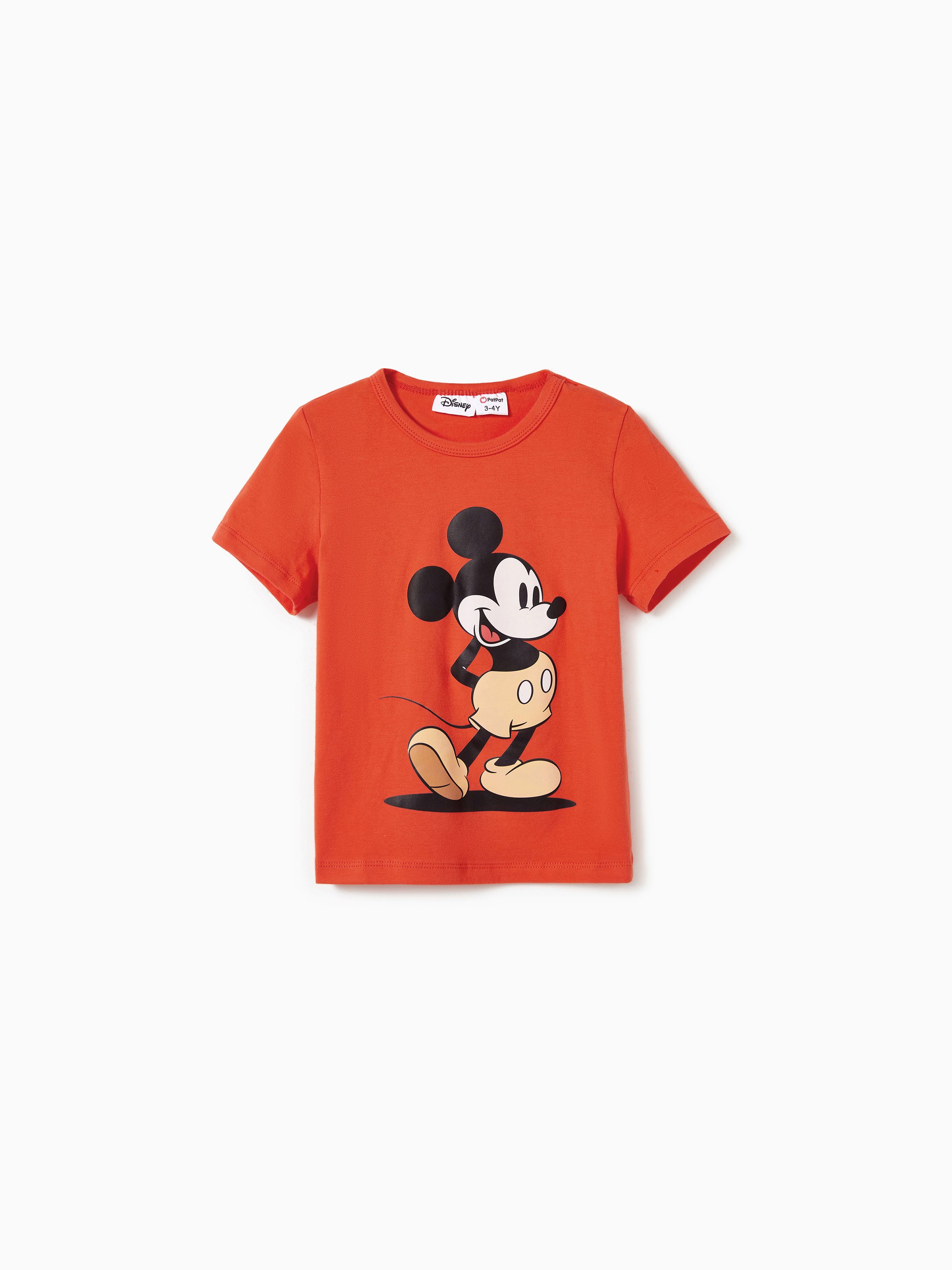 

Disney Mickey and Friends Family Matching Cotton Grid/Houndstooth Character Print Tee/Sleeveless Dress