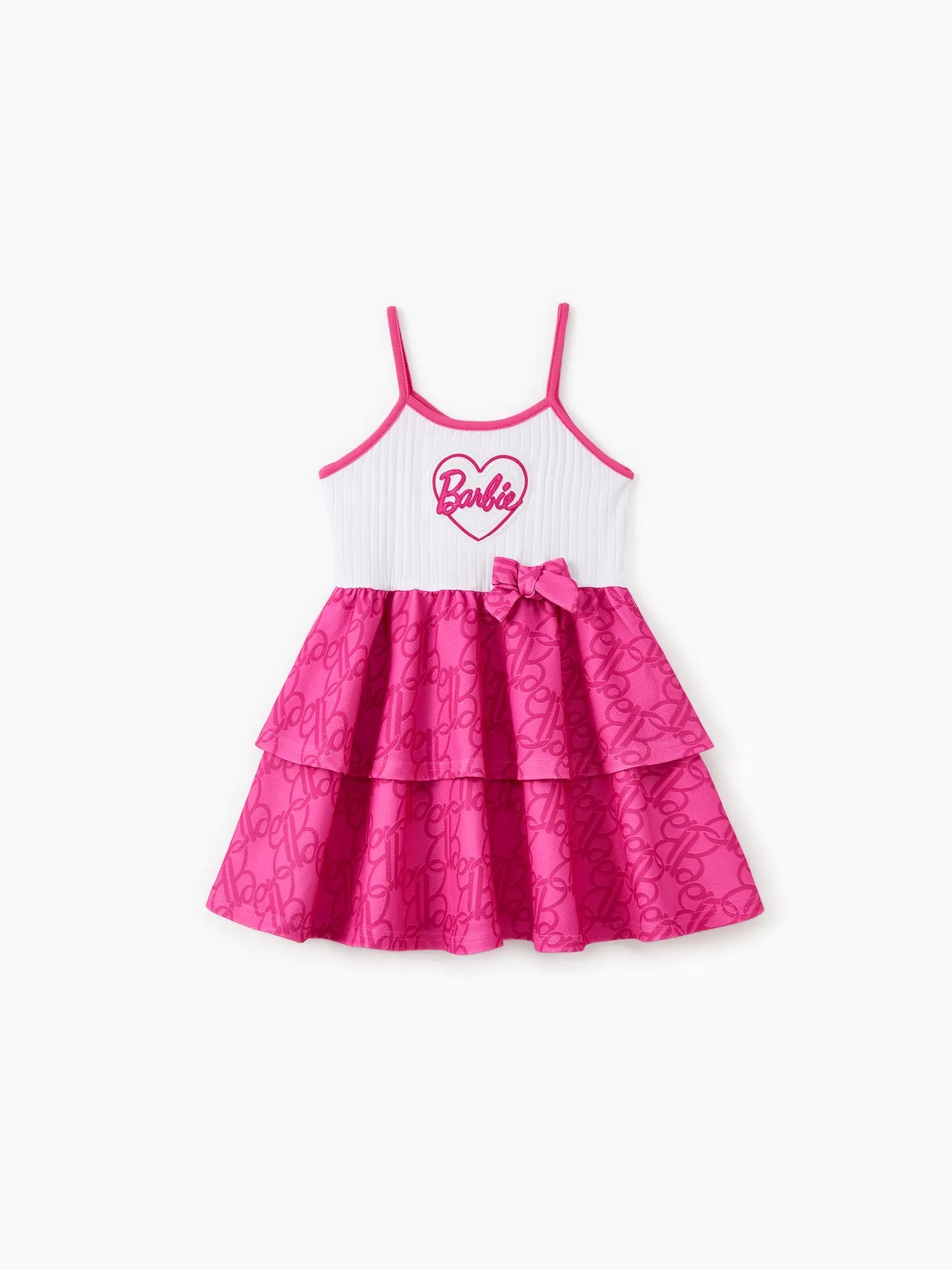 Barbie Mommy and Me Vestido Clásico Con Volantes De Algodón Con Volantes De Letras