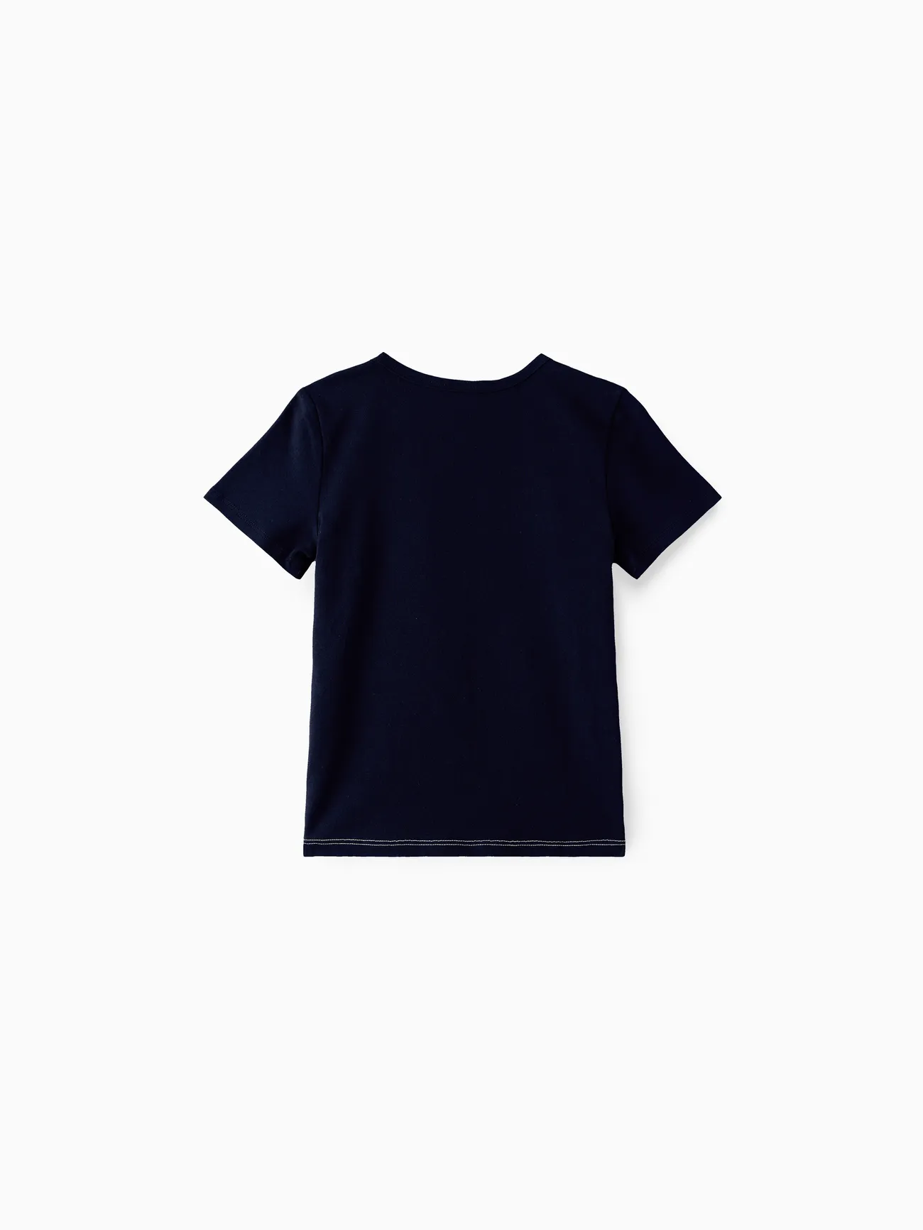 Boy - Family Matching Striped Panel Belted Tank Dresses and Cotton Colorblock Short-sleeve T-shirts Sets - royalblue - image 17